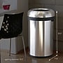 simplehuman Commercial Bullet Steel Trash Can with Open Lid, 21 Gallon, Matte Black (CW1494)~#|#~D92A54E2-1F50-438C-AB0C40C5ACB6A36F_sc7
