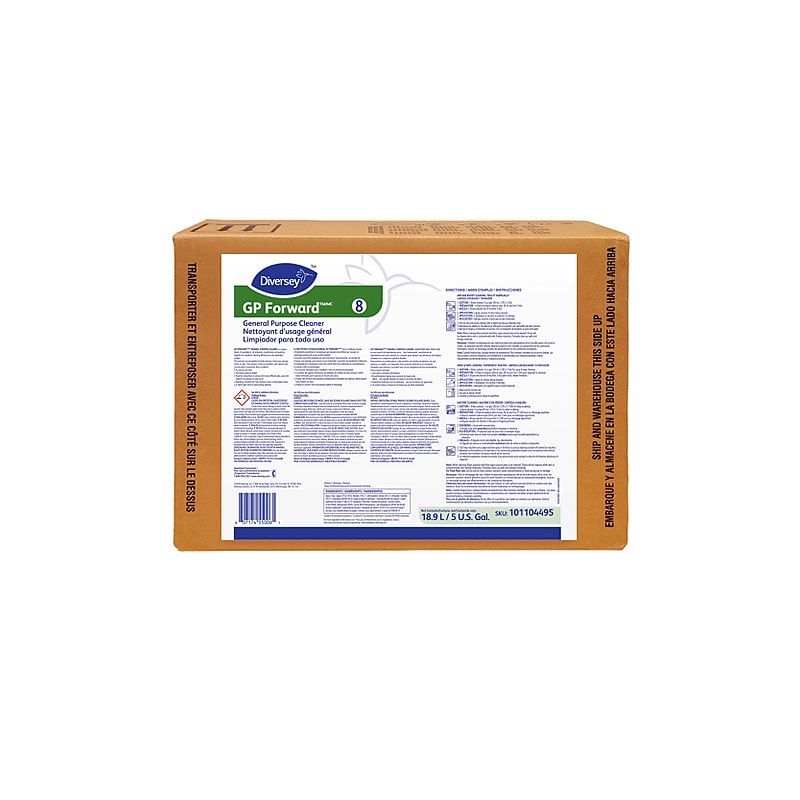 Diversey GP Forward General Purpose Cleaner, Degreaser, Citrus Scent, 5 Gal. (101104495) image 1