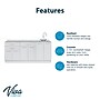 Viva Comfort 36'' H x 72" W Medical Cabinet with Right Sink and 24" W Right Side Desk, 6 Doors, 3 Drawers (90272-RS-GRY-AO)~#|#~D92E44B4-F045-4AA2-852D802AA0790512_sc7