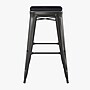 Flash Furniture Cierra Industrial Metal Indoor Bar Height Stools without Back, Black, 4-Pieces/Pack (4ET32030BKRPL2B)~#|#~D92E8F95-C422-452C-B6EF800D307B68FB_sc7