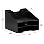 Mind Reader 5-Compartment Plastic Desk Tray, Black (ANCHBOX5-BLK)~#|#~D932FD12-6253-48B6-A4EFCDE16EB3E078_sc7