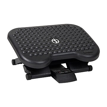 Mind Reader Anchor Collection Adjustable Foot Rest, Black (FTREST-BLK)