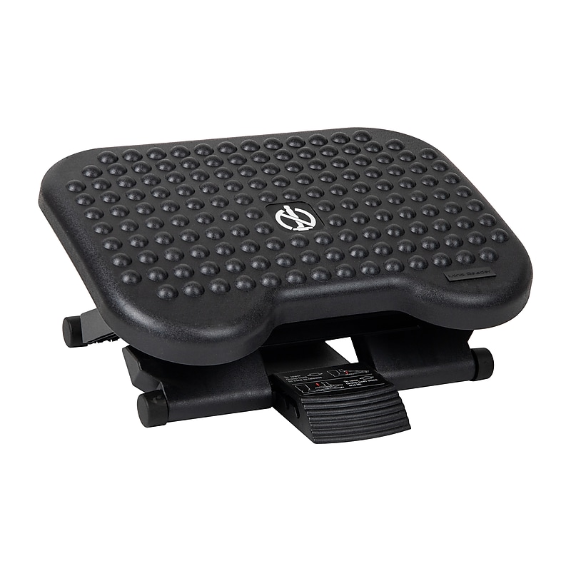 Mind Reader Tilt Adjustable Ergonomic Foot Rest, Black (FTREST-BLK) image 1