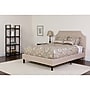 Flash Furniture Brighton Tufted Upholstered Platform Bed in Beige Fabric with Memory Foam Mattress, Queen (SLBMF3)~#|#~D937392E-A56E-4880-9DDB0243763B58C9_sc7