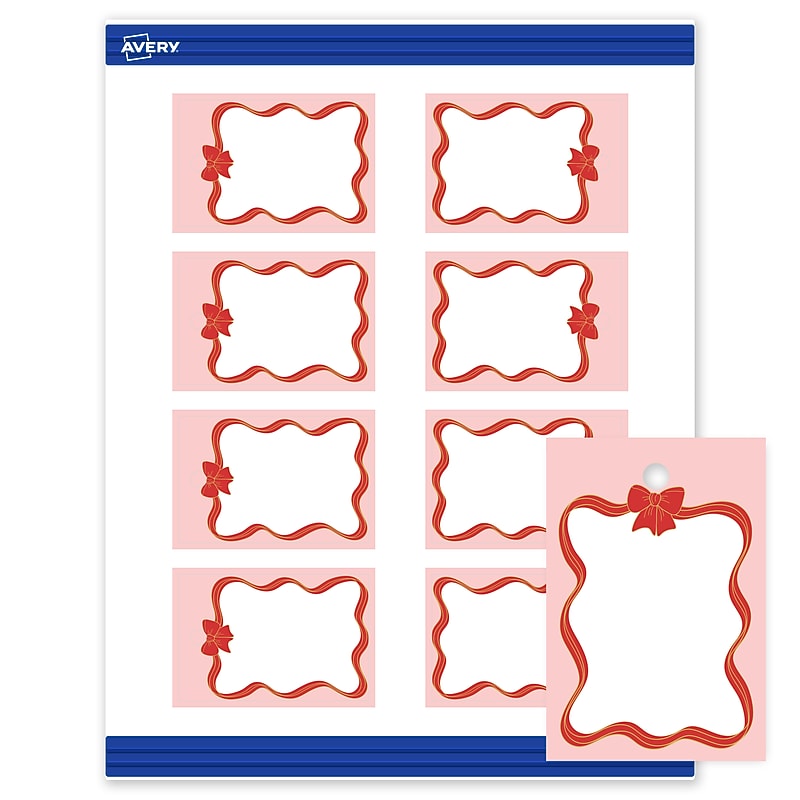 Avery  3" Blank Price & Merchandise Tags, White, 80/Carton (S00-FFB-PRMWT10) image 1