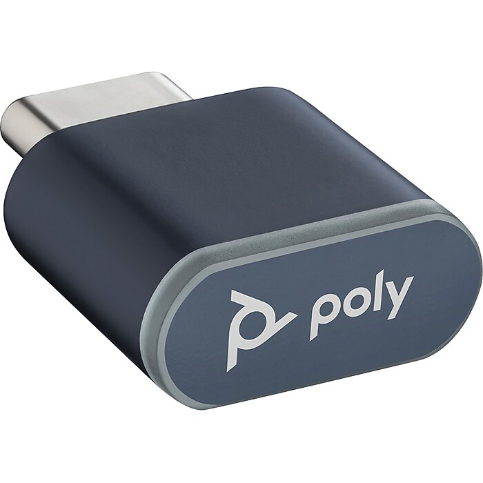 Poly BT700 USB-A Bluetooth Adapter, Black (786C4AA) | Staples