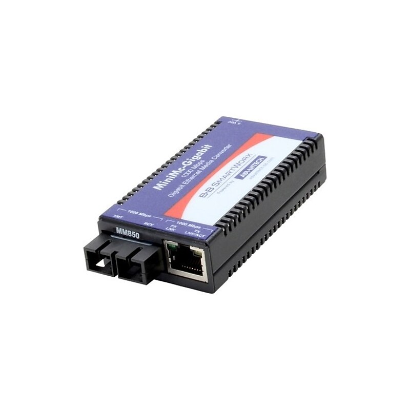 Gigabit Ethernet Multimode Media Converter, 550 m, 850 nm, SC (IMC-371-MM-PS) image 1
