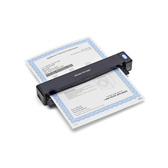 スキャナー ScanSnap iX100 Black RICOH ScanSnap iX100 Wireless Portable Scanner, Black