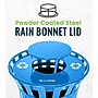 Alpine Industries Metal Commercial Outdoor Rain Bonnet Lid for 38-Gallon Recycling Receptacle, Blue (479-38-A-BLU)~#|#~D93F7F4E-FFC8-47AD-A61177E968FDE116_sc7