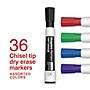 Staples Remarx Dry Erase Marker, Chisel Tip, Assorted, 36/Pack (ST62935)~#|#~D93F9B08-C18B-4037-AC62FBEACC823D6E_sc7