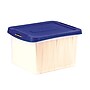 Bankers Box Heavy Duty Plastic File Box, Letter/Legal Size, Blue/Clear (0086201)~#|#~D94AA714-0C87-4499-BE22E0225EBE4BA1_sc7