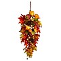 Nearly Natural 35" Autumn Maple Leaf and Berries Fall Teardrop (W1231)~#|#~D94C5B9B-29B8-4260-865BFF493F646CD8_sc7
