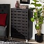 Baxton Studio Ernest Shoe Cabinet, Dark Brown and Grey (178-11027-HiT)~#|#~D94DFA79-AB2B-46D1-8E1049E0833BB9FD_sc7