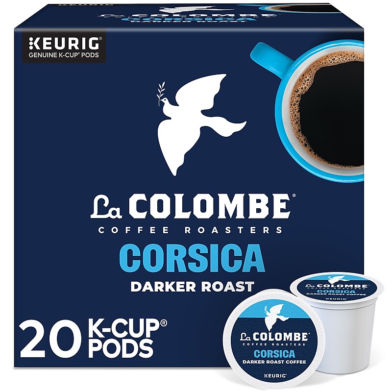 La Colombe Corsica Coffee Keurig® K-Cup® Pods, Dark Roast, 20/Box (5000380614) image 1