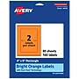 Avery Laser/Inkjet Multipurpose Rectangle Labels, 4" x 6", Bright Orange, 160/Box (94278)~#|#~D950DE35-0C1E-47CF-8547263C03FEB051_sc7