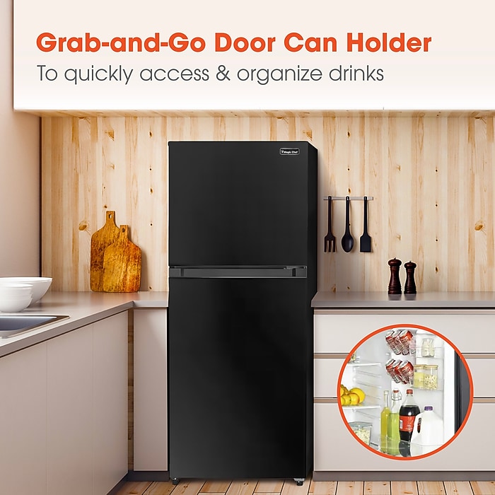 Magic Chef Refrigerator w/Freezer, 10.1 Cu. Ft., Black (HMDR1000BE