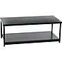 Household Essentials Jamestown 39.4"W x 19.7"D Laminate Coffee Table, Black Oak/Black (8176-1)~#|#~D95C24E9-D1A1-4187-8B4C80EAC4E613CA_sc7