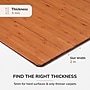 Anji Mountain Standard Bamboo Carpet & Hard Floor Chair Mat, 48" x 52", Walnut (AMB24051)~#|#~D95E599C-69CA-484A-837056A070553D47_sc7