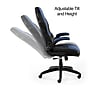 Staples Emerge Vortex Bonded Leather Ergonomic Gaming Chair, Black and Blue (58293-CC)~#|#~D9624C85-BA0F-4E0D-8A9E53255540A38E_sc7