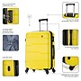 DUKAP Rodez 24" Hardside Suitcase, 4-Wheeled Spinner, TSA Checkpoint Friendly, Yellow (DKROD00M-YEL)~#|#~D9679B84-03A2-4530-BD86FD00DC7E85B7_sc7
