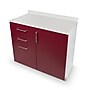 Viva Comfort 36.32'' H x 36" L Exam Room Medical Cabinet, 1-Door, 3-Drawers, Claret (902BASE36NSCL)~#|#~D96BF5C6-A5A8-4806-9A92EAD58D7922B1_sc7