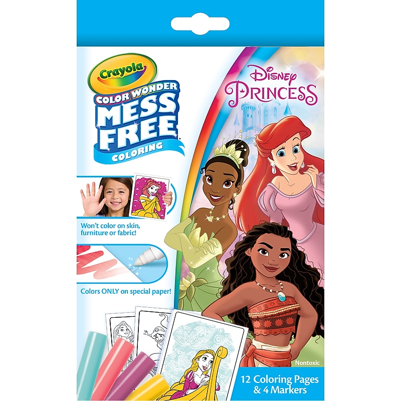 Crayola Color Wonder Princess Coloring Book, 12 Pages (752853) image 1