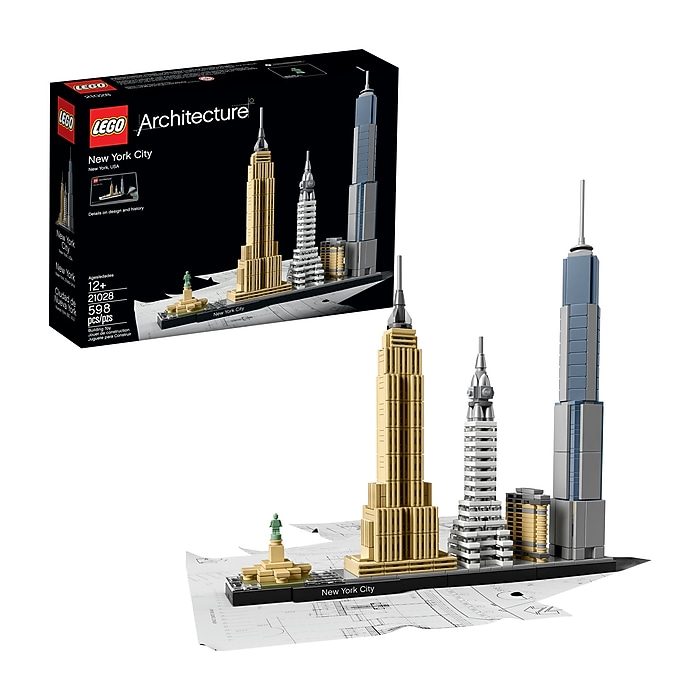 LEGO Architecture New York City, 598 Pieces (21028) Staples