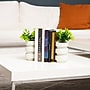 Mind Reader Concrete Book Ends, 5", White, 2/Set (OVBPLANT-WHT)~#|#~D97168AD-2289-4420-8EB207573FDB1389_sc7