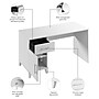 Bush Furniture Somerset 54"W Office Desk with Drawer and Storage Cabinet, White (WC81954)~#|#~D9725744-78D0-45F5-A72853FEB997AB21_sc7