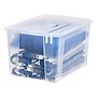 Iris 50 Quart Storage Container with Lid, Plastic, Clear, 4/Pack (500255)~#|#~D97A5012-CAA2-48C4-80C42FAB7D76C712_sc7