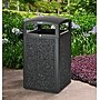 Alpine Industries Steel Outdoor Trash Can with Dome Lid, 40 Gallon, Gray Stone (471-40-GRYS)~#|#~D97BF8A9-D986-4799-A419812729380F08_sc7