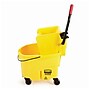 Rubbermaid WaveBrake 2.0 Janitorial Side-Press Bucket and Wringer, 26 Quart, Yellow (FG748000YEL)~#|#~D9816EA7-996E-463E-BC62F12BED8EA19F_sc7