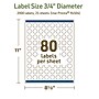 Avery Dissolvable Circle Multipurpose Labels, 0.75" Dia., Off-white, 2000/Pack (94504)~#|#~D9890573-2DB9-4A3B-B8D566835953C9E3_sc7