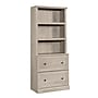 Sauder Select 70"H 3-Shelf Bookcase, Chalked Chestnut (444770)~#|#~D989C4FF-7819-4234-A129B8DF128E840F_sc7