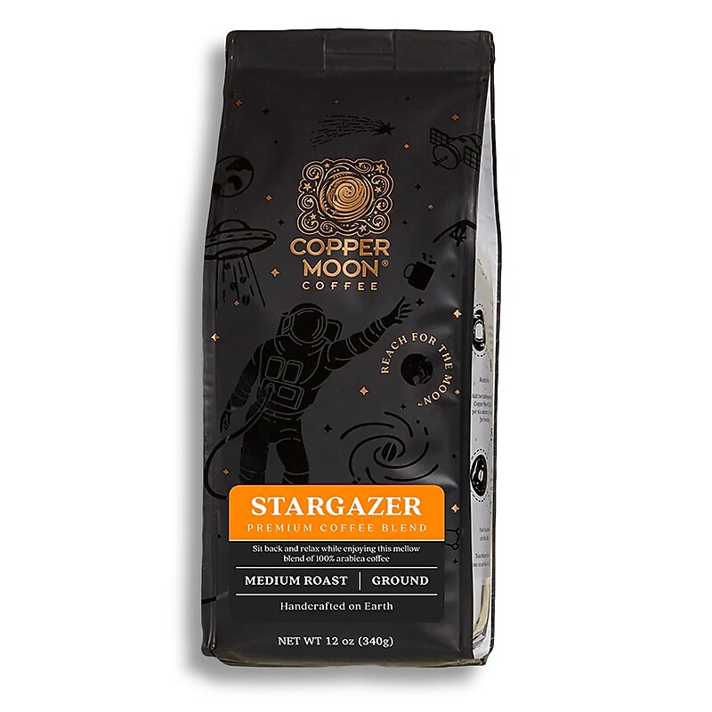 Copper Moon Stargazer Ground Coffee, Medium Roast, 12 oz. (205337) image 1