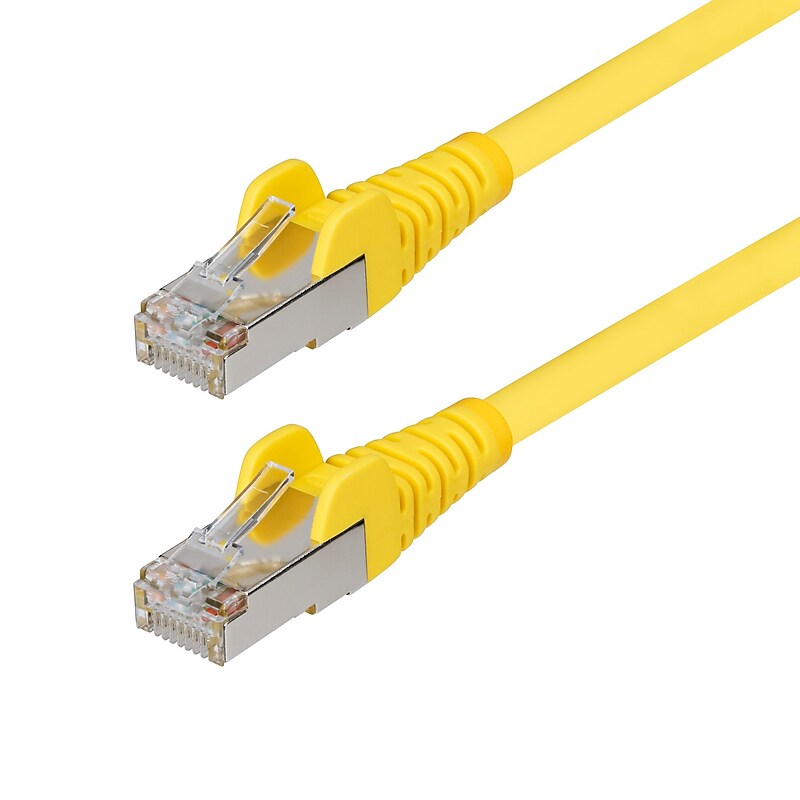 StarTech 6' Cat6A Ethernet Cable, 27AWG, Yellow (NLYL-6F-Cat6A-PATCH) image 1