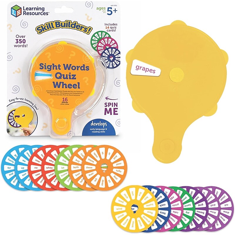 Learning Resources Skill Builders! Sight Words Quiz Wheel (LER3791) image 1