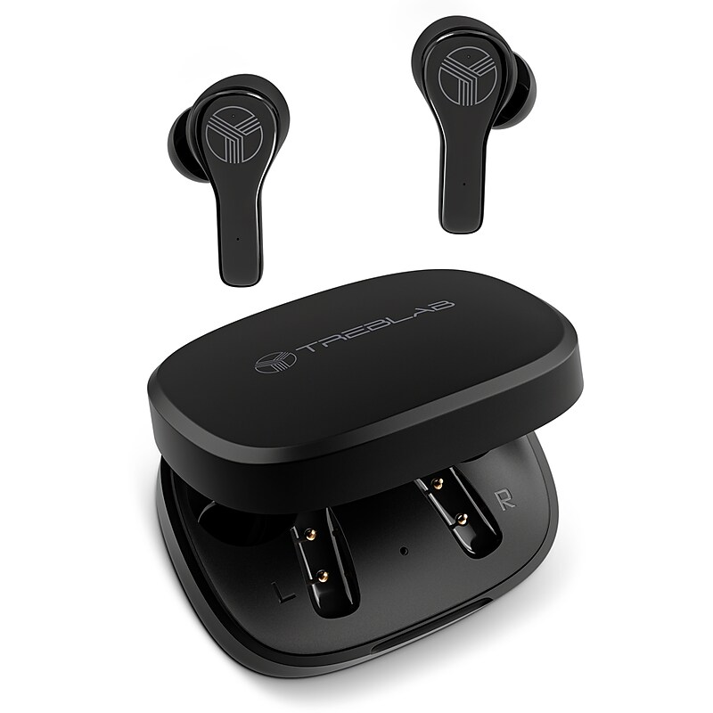 Treblab WX8 True Wireless IPX8 Waterproof Earbuds, Bluetooth, Black image 1
