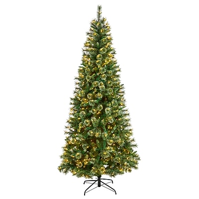 Wisconsin Slim Snow Tip Pine Artificial Christmas Tree