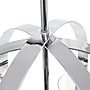 Lalia Home 3-Light 18" Adjustable Globe Hanging Metal and Clear Glass Ceiling LED Pendant, Chrome (LHP-3010-CH)~#|#~D99C339D-6DC4-4193-84AD1B2F1DC46DBC_sc7