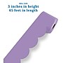 Carson Dellosa Rolled Scalloped Borders, 3" x 65', Lilac (108536)~#|#~D99C9752-AE4E-4415-8D8B39E530ADAAF1_sc7