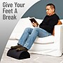 Mind Reader Adjustable Height Air-Cloud Memory Foam Footrest, Black (FTPLUSH-BLK)~#|#~D99D8AC9-964A-445C-A8E01DD92FD783E7_sc7