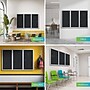 Ghent 3' H x 6' W Enclosed Recycled Rubber Bulletin Board with Satin Frame, 3 Door, Confetti (PA33672TR-CF)~#|#~D99DC903-F21F-4E2B-895F29671CF6A2AA_sc7