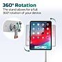 Purely Height Adjustable Phone and Tablet Stand with 360-Degree Rotating Base, White (PPSH119WH)~#|#~D9A10A8C-D1B6-4AD8-BA6F938FD242EEF5_sc7