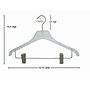 Nahanco 17" Plastic Flat Frosted Display Suit Hanger, 100/Pack (W006RC)~#|#~D9A15646-ECF1-4E6B-8911626BA8796E14_sc7