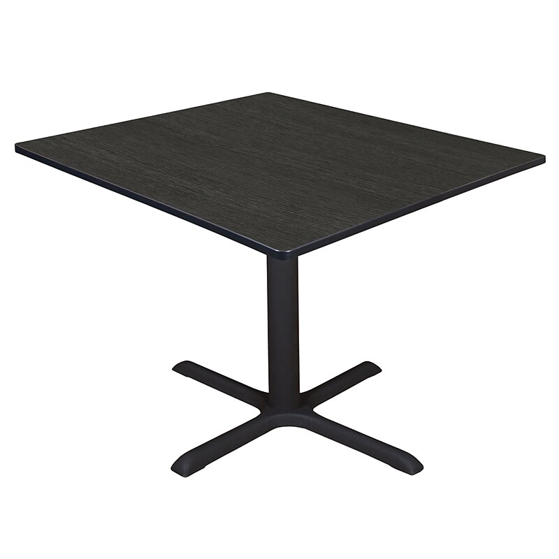 Regency Cain Square Laminate X Base Breakroom Table, 48"D x 48"W, Ash Grey (TB4848AG) image 1