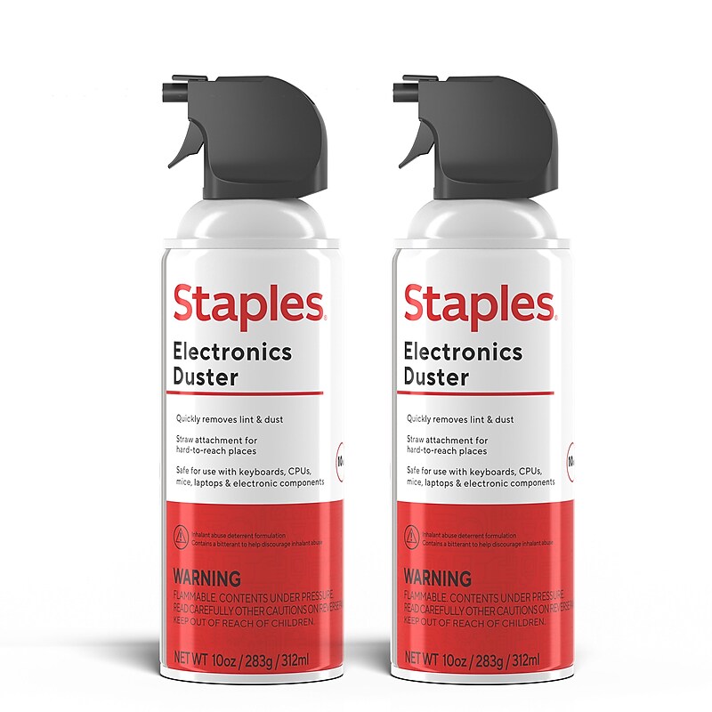Staples®  Electronics Air Duster, 10 oz., 2/Pack (SPL10ENFR-2) image 1