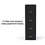 Staples 4-Drawer Vertical File Cabinet, Letter Size, Lockable, 47.2"H x 14.5"W x 18.9"D, Black (ST62801)~#|#~D9A6F99F-0B10-493F-A7D78124B77E8212_sc7
