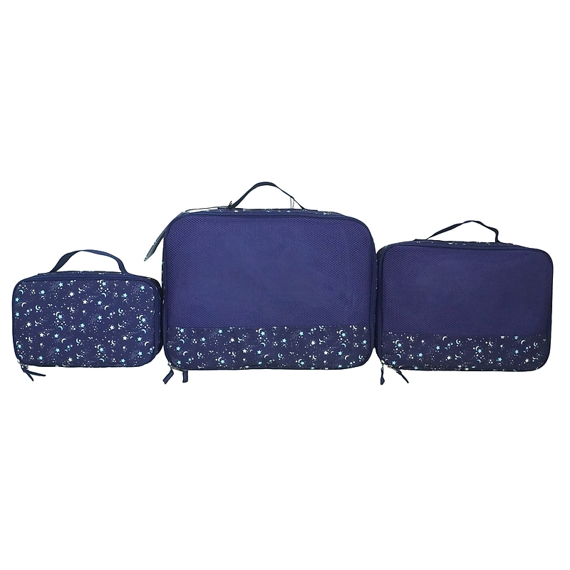 Bioworld Moon & Stars 4-Piece Polyester Packing Cube Set (PAA8445PLBPP00) image 1