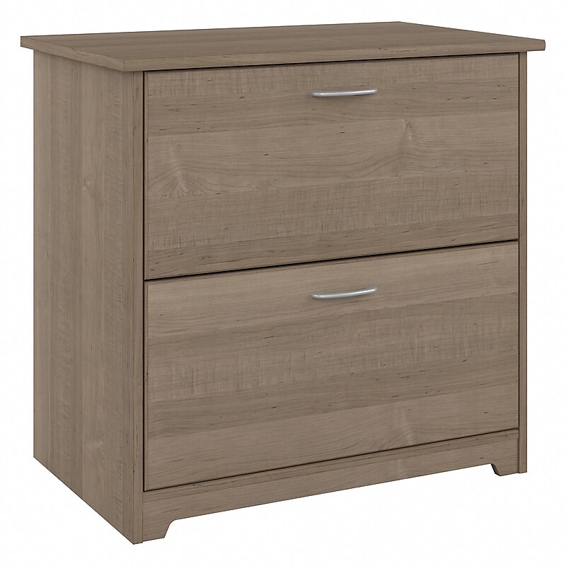 Bush Furniture Cabot 2-Drawer Lateral File Cabinet, Letter/Legal Size, 30" H x 31.26" W x 19.57" D, Ash Gray (WC31280) image 1